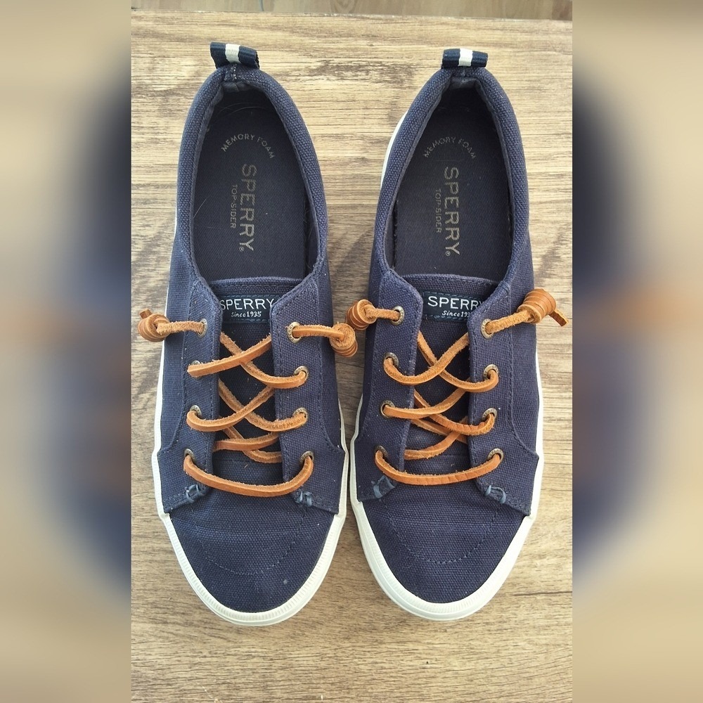 Sperry Women's Pier Wave LTT Canvas Navy Size 9 US